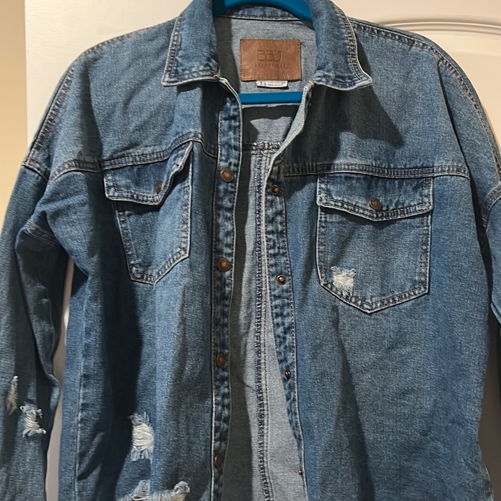 Distressed Jean Jacket - Picture 10 of 11